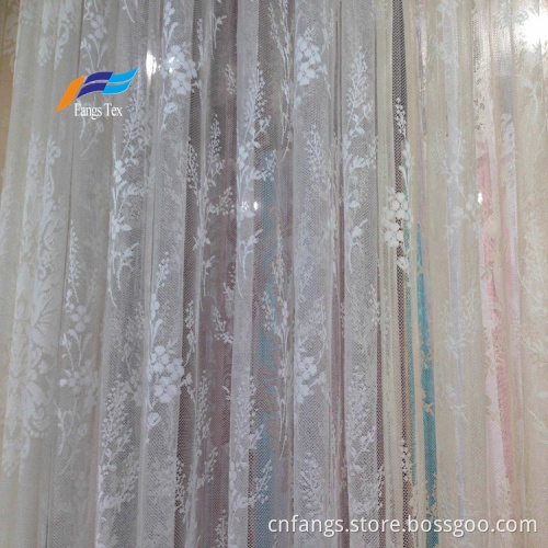 Polyester Embroidered Sheer Voile Upholstery Curtain Fabric
